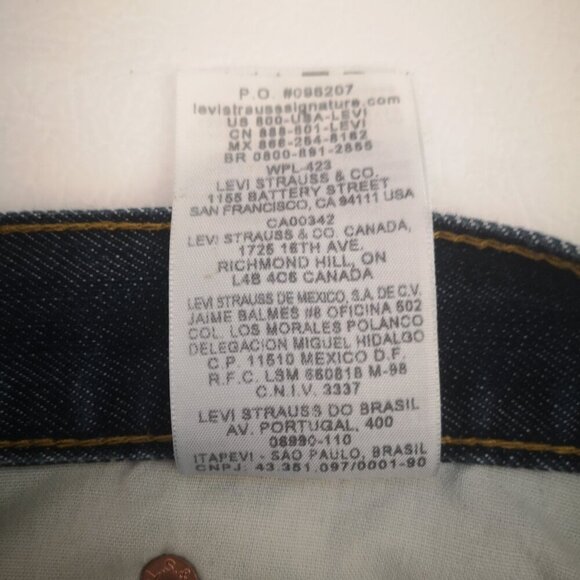 Signature by Levi Strauss & Co. Men's Slim Straight Size 32/30 Medium Wash Jeans - Picture 9 of 12